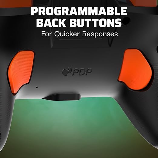 PDP REMATCH GLOW Wireless Nintendo Switch Pro Controller, Full Motion Controls – Licensed for Nintendo Switch. & Lite & OLED Model, Rechargeable Battery Power, Glow in the Dark: Blackout Bowser