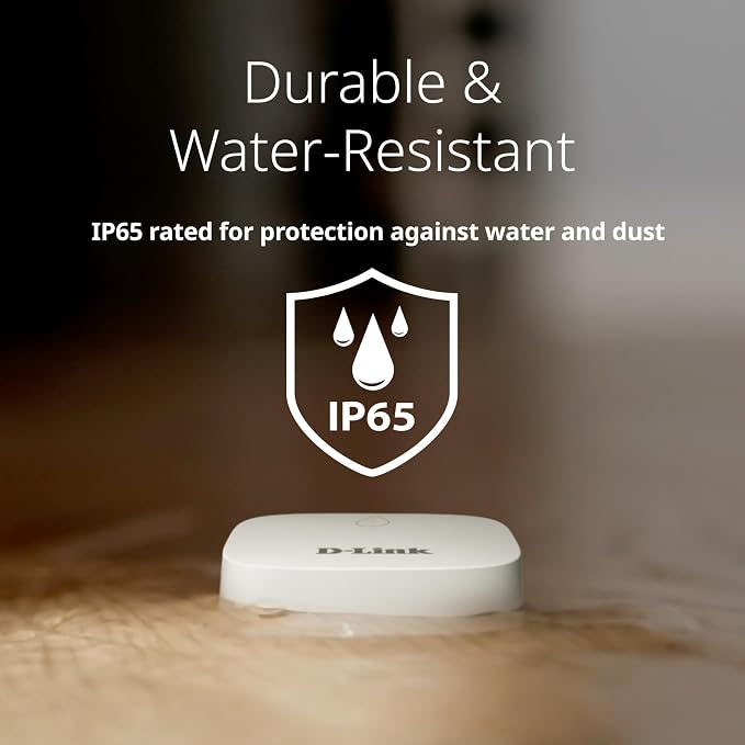 D-Link Add-on Remote Battery-Powered Water Leak Sensing Pod, Long-Range, Compatible Only with SW-A11KT 3-Pack (SW-A2/3)
