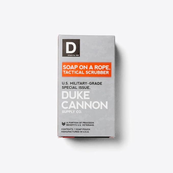 Duke Cannon Tactical Scrubber Soap Pouch - U.S. Military-Grade, Coarse and Soft Mesh, 550 Paracord, Shower Hygiene Essential for Men's Bar Soap - 4 Pack