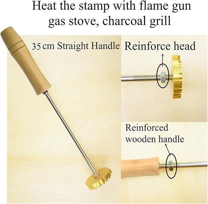 Custom Branding Iron, Personalized Burning Stamp Logo Design for Wood Leather Plastics Branding Iron Handcrafted Design