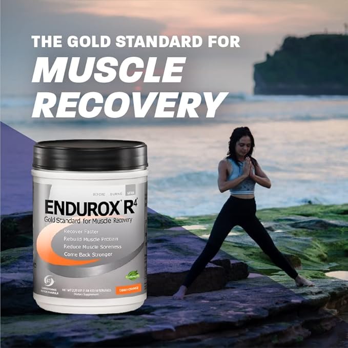 PacificHealth Endurox R4, Post Workout Recovery Drink Mix with Protein, Carbs, Electrolytes and Antioxidants for Superior Muscle Recovery, Net Wt. 2.29 lb., 14 Serving (Chocolate)