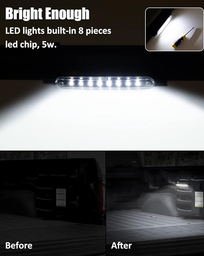 SUNPIE UTV Dome Light Battery Powered for ATV Boat Polaris Can am Pioneer/Talon Kawasaki Mule/Terxy Arctic Cat Golf Cart Off-Road SXS, 2 Pack Powersport Wireless SXS Interior LED Lights