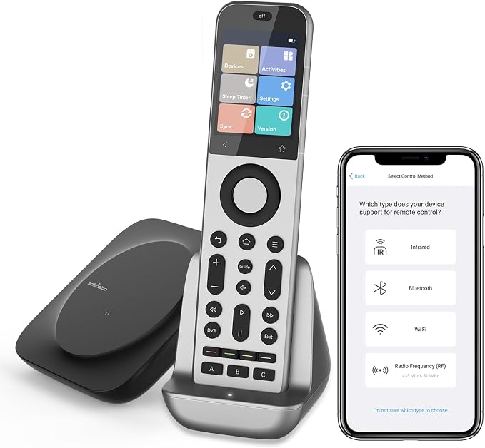 SofaBaton X2 Universal Remote Control with HUB Charging Dock,Touchscreen | 2.4GWiFi, BT, IR, RF,Sleep Timer,Numeric keypad,Customize Activities,All-in-One Smart Remote,Support Alexa & Home Assistant