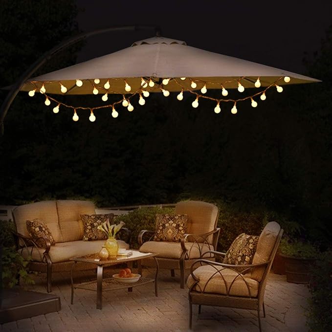 Battery Operated Fairy Light, Battery Powered Globe Lights for Wedding Christmas Tree Decoration(Warm White,50LEDs)