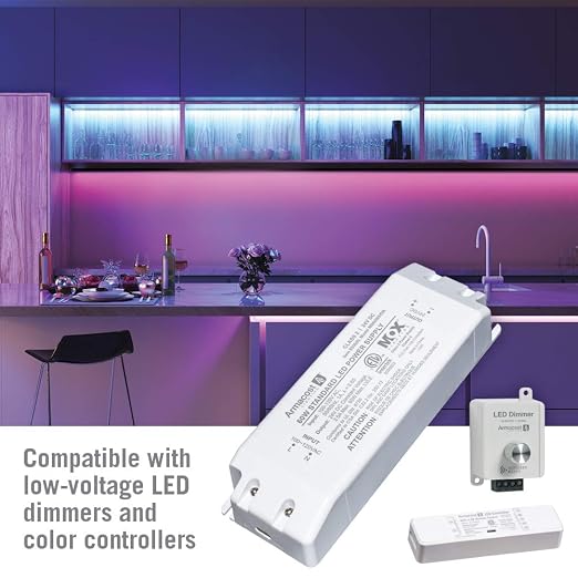 Armacost Lighting 850600 24 Volt LED Power Supply, White