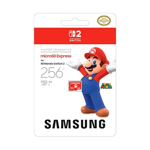 Nintendo Switch™ 2: Choose Your Game Bundle + Samsung microSD Express Card – 256GB Switch™ 2