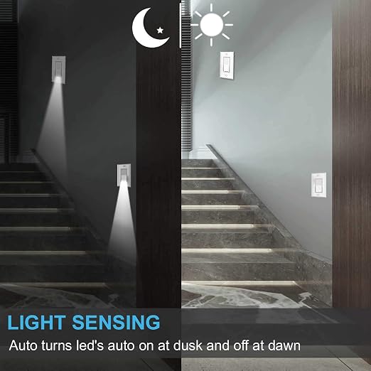 10 Pack SOZULAMP 3 Way Wall Light Switch with LED Night Light 15Amp 120/277Volt Rocker White Switch, Automatic On/Off Sensor