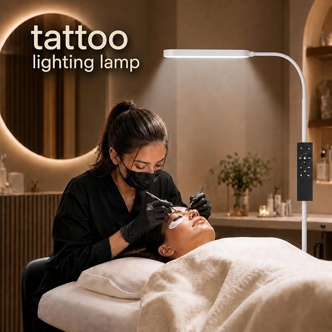 Wio-Mio Floor Lamps, 15w/1000lm Bright LED Floor Lamp with Stepless Adjustable 3000K-6000K Colors and Dimmer, Remote and Touch Control Reading Lamp, Adjustable Floor Lamp for Living Room
