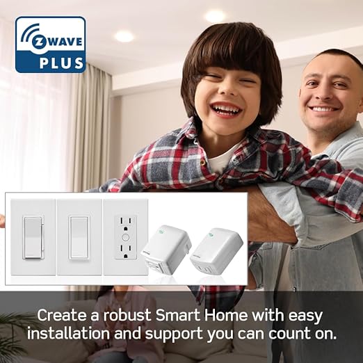 Leviton Decora Smart Fan Speed Controller, Z-Wave Plus, ZW4SF-1RW, White