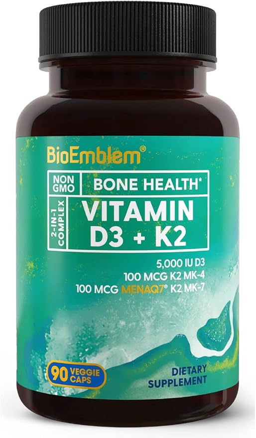BioEmblem Glycinate de magnésium avec zinc et vitamine D3 K2