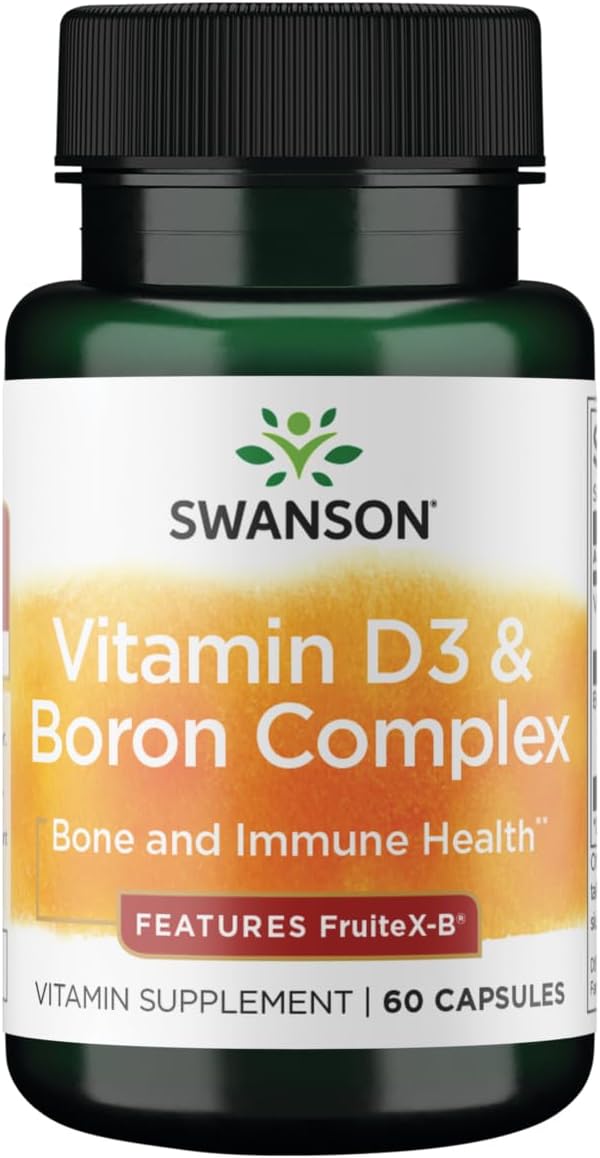 Swanson Vitamine D et Bore 60 gélules