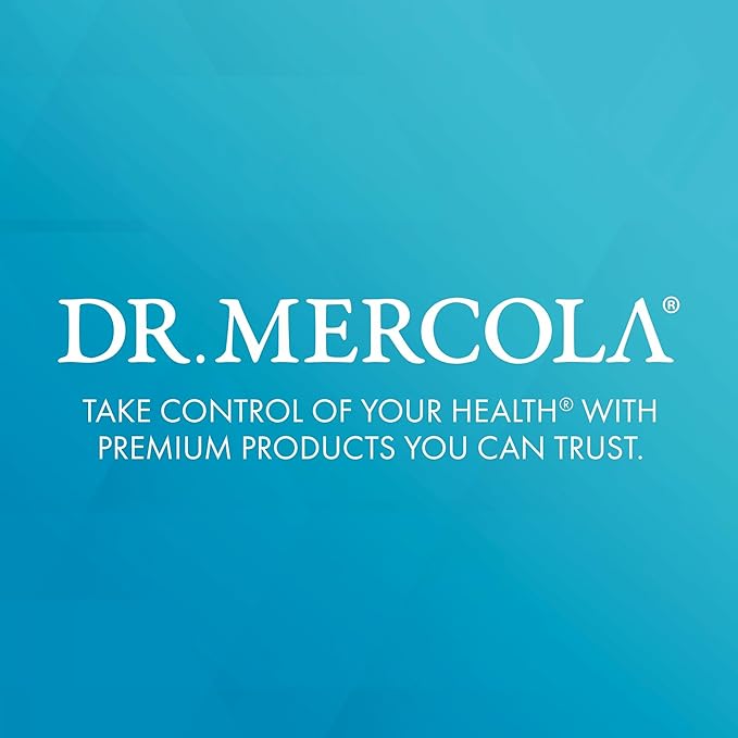 Vitamines D3 et K2 du Dr Mercola - Soutient la santé immunitaire, cérébrale, cardiovasculaire, respiratoire et osseuse - Sans OGM, sans gluten et sans soja - 90 gélules (90 portions)