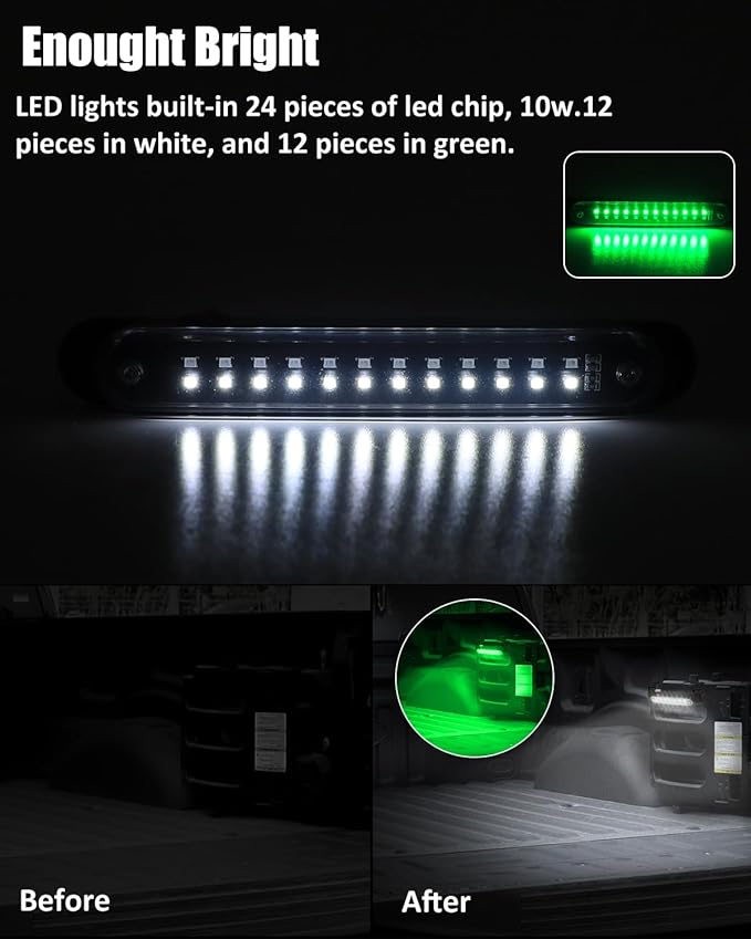 SUNPIE UTV Dome Light Universal SXS Wireless Interior Lights for Polaris Canam Pioneer/Talon Kawasaki Mule/Teryx Arctic Cat Golf Cart Boat Off-Road SXS All w/1.1/4in-2in Ironwork, Two Light Mode