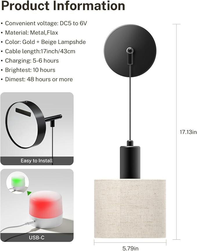 SAIMAND Battery Operated Wall Sconce Set of 2, Wireless Rechargeable Wall Lights with Remote Control, 9 Colors Dimmable LED Lamps, Modern Cordless Sconces for Bedroom Living Room Hallway(Black)