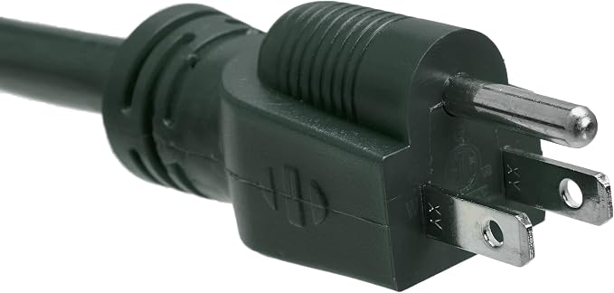 Amazon Basics Indoor/Outdoor Extension Cord, 25-foot, 3-Prong Grounded Plug with 3 Outlets, Weather Resistant Vinyl, 13 Amps, 1625 Watts, 125 VAC, Green