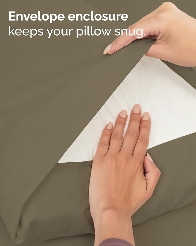 Twin 4 Piece Sheet Set - Comfy Breathable & Cooling - Ultra Soft Hotel Luxury Bedding Set with 8-16 Inch Deep Pockets - 1 Flat & 1 Fitted Sheet & 2 Pillowcases - Cozy, Wrinkle Free & Easy Care - Khaki