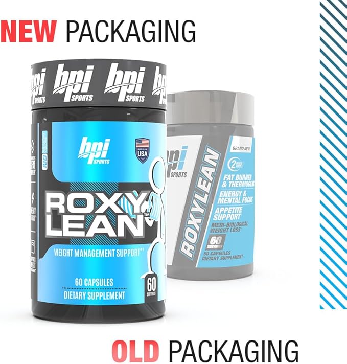 BPI Sports - Roxylean Extreme Fat Burner & Weight Loss Supplement, 60 Count (Packaging May Vary)