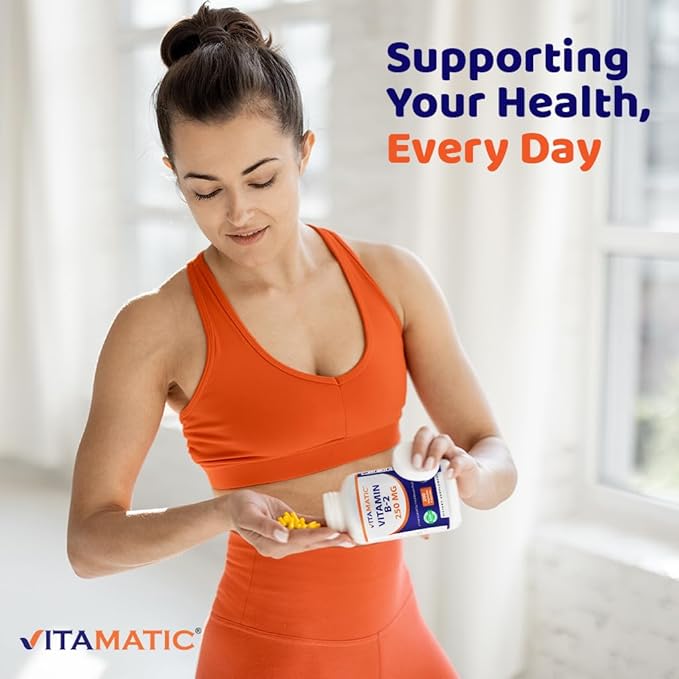 Vitamatic ビタミンB2（リボフラビン） 250mg - 200カプセル - 2パック
