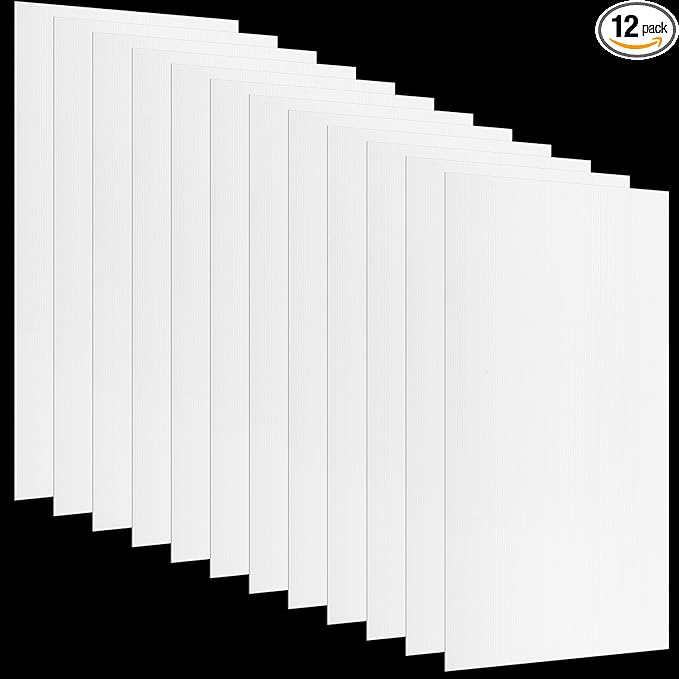 Pushglossy 12 Pack 22.5" x 46.5" x 0.2" Fluorescent Light Covers Classroom Office Diffuser Panels Cuttable for 2x4ft Drop Ceiling Light Polycarbonate Replacement Cover for Hospitals Home (Milky White)