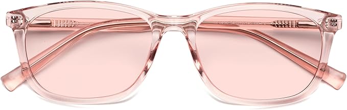 FL-Rose Tinted Blue Light Blocking Glasses for Migraine, Light Sensitivity, Photophobia & Fluorescent Glare JF6238