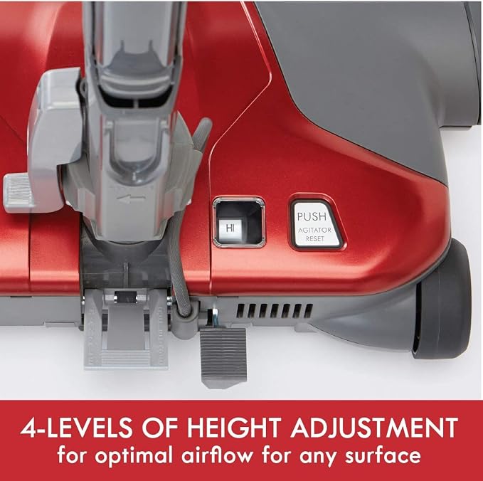 Kenmore 81414 400 Series Pet Friendly Lightweight Bagged Canister Vacuum with Extended Telescoping Wand, HEPA, Retractable Cord, and 4 Cleaning Tools-Red