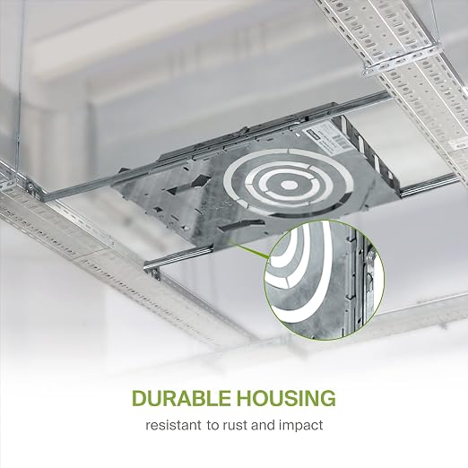 ASD 6 Pack New Construction Mounting Plate Round Hole - 3/4/6 Inch Adjustable Galvanized Steel Wafer Light Rough In Plate, Universal Light Fixture Mounting Bracket with Extendable Hanger Bars