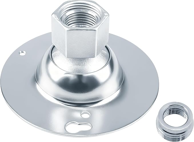 SIHAI 2-Pack 4” Round Swivel Cover, Heavy Duty Pendant Fixture Hanger for Mounting Fixtures on Flat/Sloped Ceilings, Fits 4" Round/Octagon Electrical Box