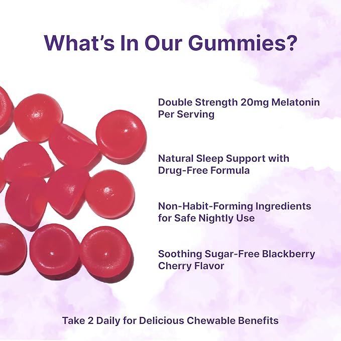 Micro Ingredients Melatonin Gummies & Vitamin D3 10,000IU + K2 Softgels | Bundle | Sugar-Free BlackBerry Cherry Flavor | No Drug, Non-Habit-Forming Ingredients | D & K Sunshine Vitamins + Coconut Oil