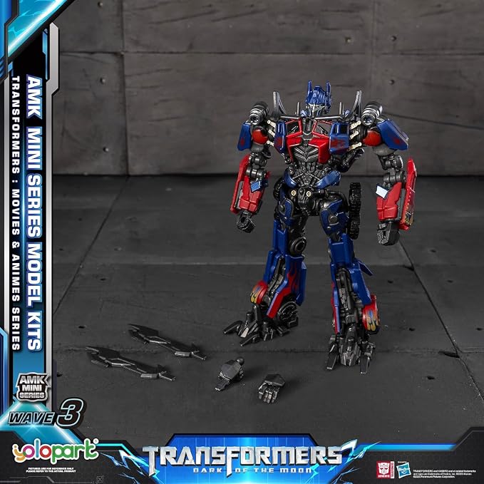 YOLOPARK Transformers Toys 6+1 Pack,AMK MINI WAVE3 Series 4.7" Highly Articulated TF3 Optimus Prime and Megatron,IDW Orion Pax and Bumblebee,G1 Ironhide Rachet Action Figures for Ages 8+,No Converting