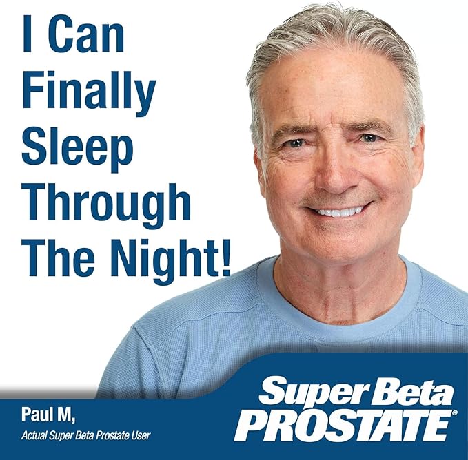 SUPER BETA PROSTATE Complément de soutien pour la santé masculine - Réduit les allers-retours aux toilettes, favorise le sommeil, améliore la vidange de la vessie et la santé de la prostate, bêta-sitostérol - 60 comprimés (lot de 2)