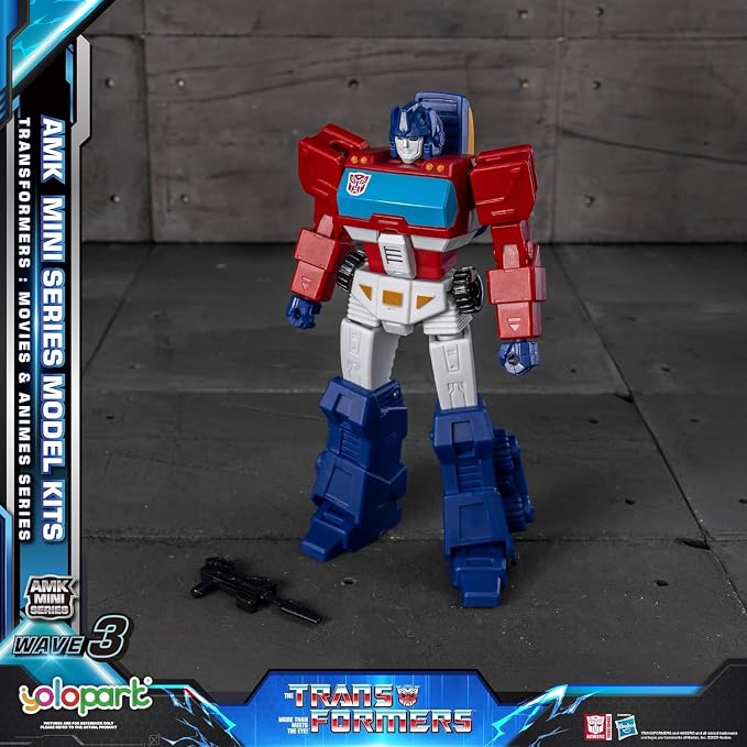 YOLOPARK Transformers Toys 6+1 Pack,AMK MINI WAVE3 Series 4.7" Highly Articulated TF3 Optimus Prime and Megatron,IDW Orion Pax and Bumblebee,G1 Ironhide Rachet Action Figures for Ages 8+,No Converting