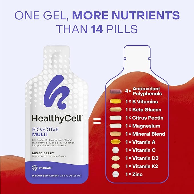 Healthycell バイオアクティブマルチビタミン＋関節の健康＆可動性サプリメント 男女兼用バンドル