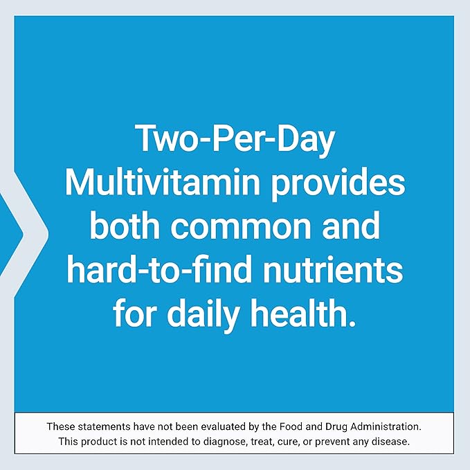 Life Extension Multivitamine Deux-Par-Jour, Vitamines B, C, D, zinc, Riche en plus de 25 vitamines, minéraux et extraits, Pour deux mois, Sans OGM, Sans gluten, 120 gélules