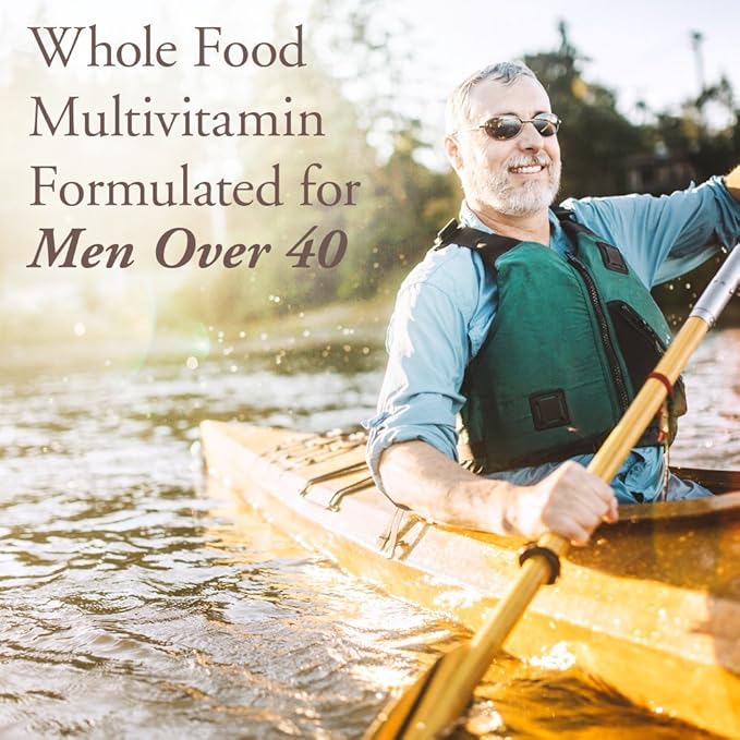 Garden of Life Organics Multivitamine Alimentaire Complète pour Hommes 40+, 60 Comprimés, Multivitamine Végétalienne pour Hommes pour la Santé, le Bien-être, Vitamines et Minéraux Certifiés Biologiques pour Hommes de Plus de 40 ans, Vitamines pour Hommes