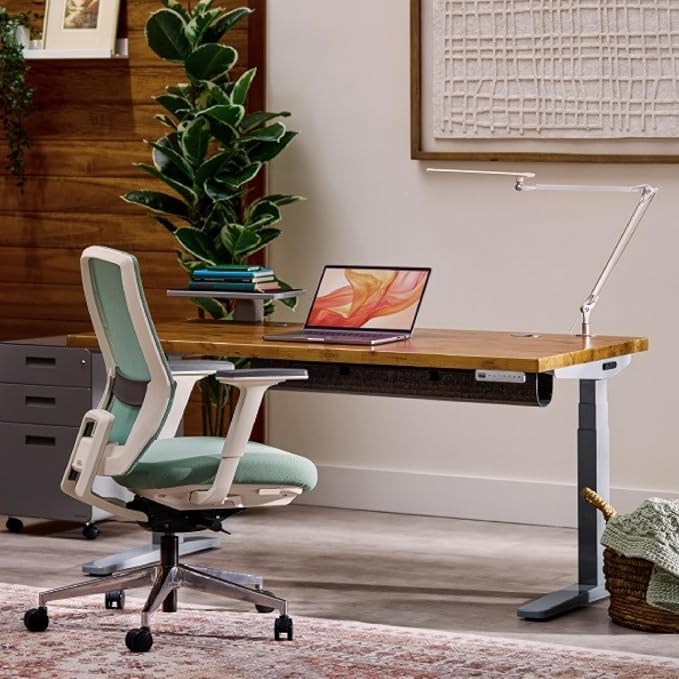 UPLIFT DESK E7 LED Desk Lamp with Clamp - Adjustable 3 Color Modes, Dimmable Black Architect Light for Standing Desk, Home Office, Dual Monitor Computer Work