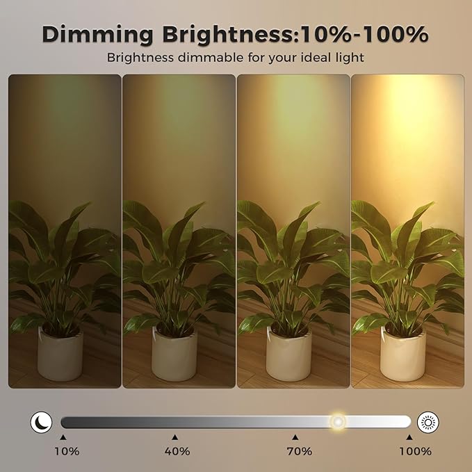 JOOSENLUX Spot Lights Indoor 3-Pack, 2600mAh Rechargeable Wireless Accent Lighting with Remote, 3CCT Dimmable Uplighting for Plants Art Wall Decor, Adjustable Arm Battery Spotlight, Black
