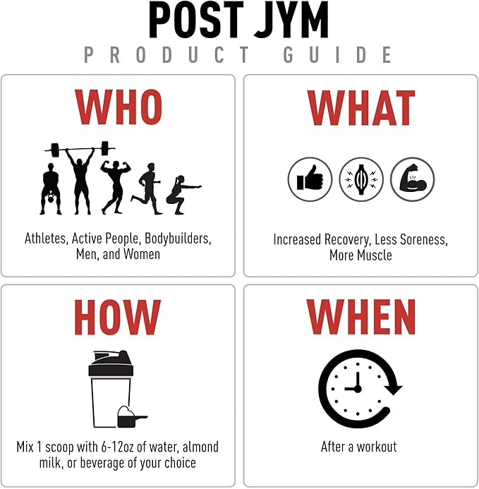 Post JYM Active Matrix Amino Recovery Powder | Pure Creatine HCL, BCAA’s, Glutamine, Carnitine, Betaine, Taurine for Maximum Strength, Repair, Definition, Performance | Lemonade Flavor 30 Servings