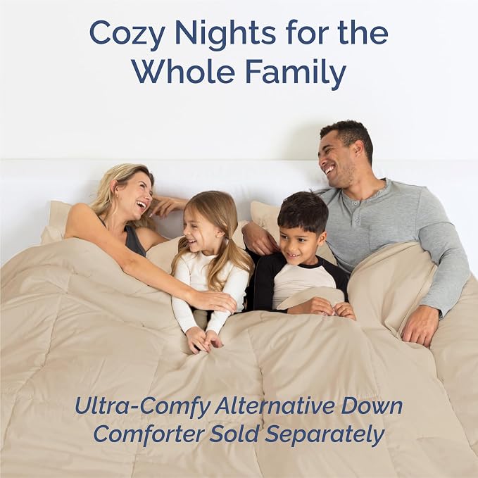 King 6 Piece Sheet Set - Comfy Breathable & Cooling - Ultra Soft Hotel Luxury Bedding Set with 8-16 Inch Deep Pockets - 1 Flat & 1 Fitted Sheet & 4 Pillowcases - Cozy, Wrinkle Free & Easy Care - Cream