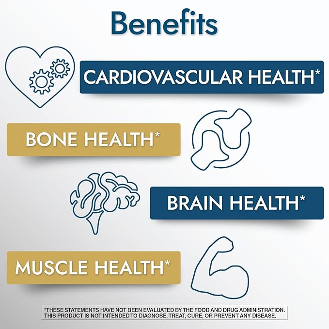 Nature's Wonder Vitamine K2 + D3 avec MenaQ7 pour la santé cardiovasculaire, cérébrale, osseuse et musculaire, 120 gélules, 120 jours d'approvisionnement