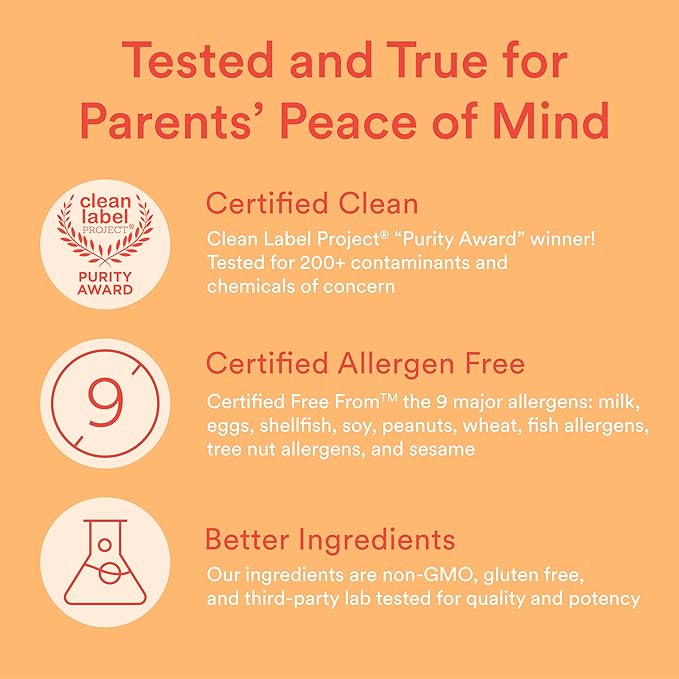 Gommes multivitaminées SmartyPants pour enfants : Huile de poisson Oméga 3 (EPA/DHA), Vitamine D3, C, Vitamine B12, B6, A, K et Zinc pour le soutien immunitaire, Biotine, Saveurs Raisin, Cerise et Baies, 120 unités (30 jours de provision)