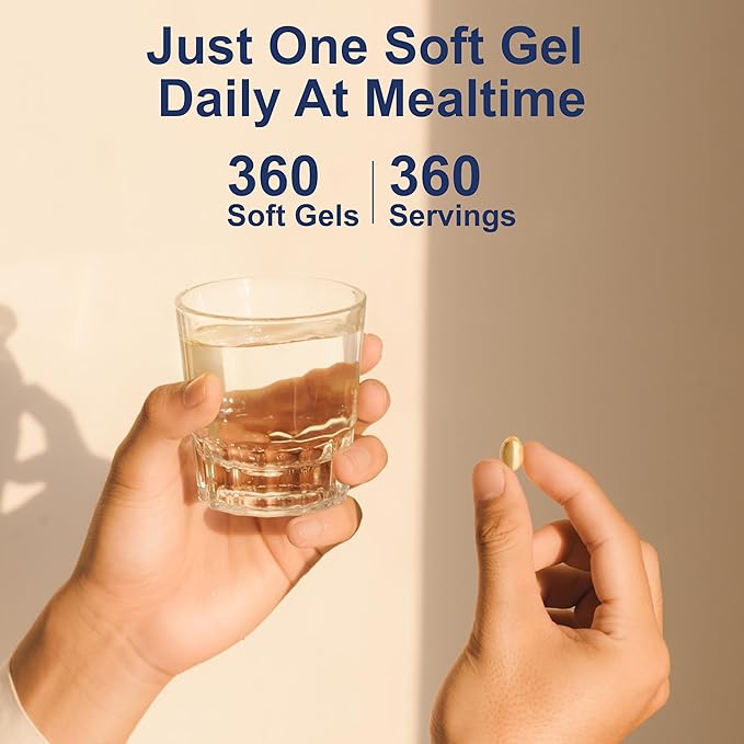 Carlson Solar D Gems, 4 000 UI D3 + 115 mg d'oméga-3, 360 gélules