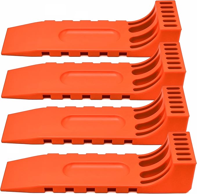 ORANGEE® 4 Pack Interlocking Tire Skate for Tow Truck, Rollback Wrecker Truck Neon Orange Color