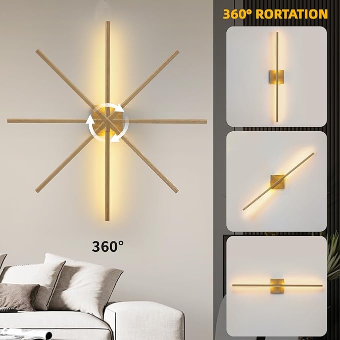 15800 mAh Battery Operated Wall Sconces with Remote Control Dimmable Battery Powered Cordless Rechargeable Wall Sconces Set of Two 3000K LED Log Burlywood Wireless Wall Light for Living Room