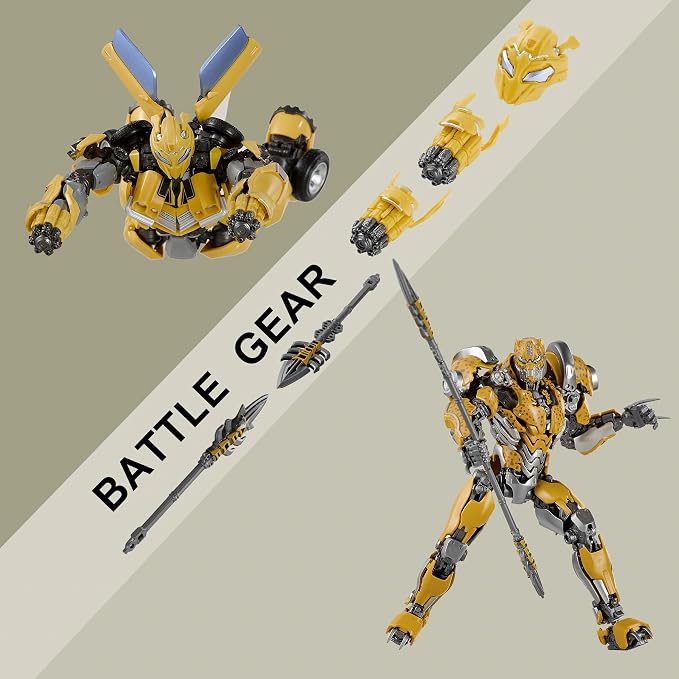 YOLOPARK Transformers Toys Rise of The Beasts Movie Cheetor Action Figure with Bumblebee’s Weaponry - Kids Ages 8 and Up,7.08 Inch