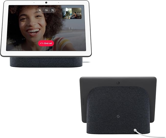Google Nest Hub Max 10" Smart Display with Google Assistant - Charcoal (renewed)