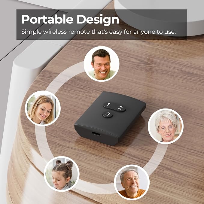 THIRDREALITY Smart Button ZB2,ZigBee Hub Required,3 Wireless Button,Remote Control,Compatible with Home Assistant,SmartThings (2015/2018),Aeotec,Homey Bridge,Homey Pro,Rechargeable Lithium Battery