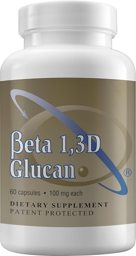 Transfer Point Yeast-Derived Beta 1,3D Glucan (1,3/1,6 B-Glucans) 200mg, Minimum 85% Beta Glucan Content, Non-GMO, Vegetarian, All-Natural Immune Support, 60 Capsules