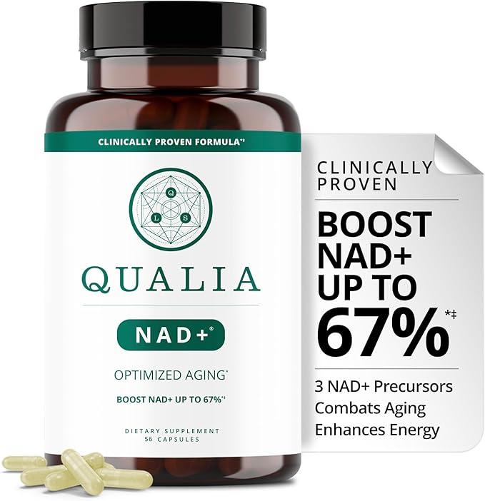 クオリアNADサプリメント—NAD+を最大67%増加させることが臨床的に証明済み。加齢、エネルギー、集中力を最適化。エリートNAD+ブースター成分：ニコチンアミド リボシド（NIAGEN）、ナイアシン、ナイアシンアミド（1ヶ月分）