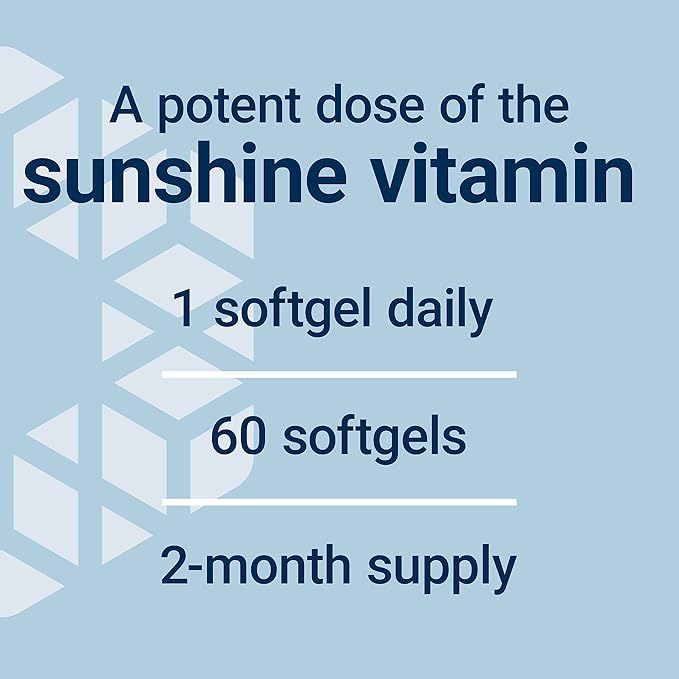 Life Extension Vitamine D3 175 mcg (7000 UI), soutien du système immunitaire, santé des os, performances cérébrales, sans gluten, sans OGM, une fois par jour, approvisionnement de deux mois, 60 gélules molles