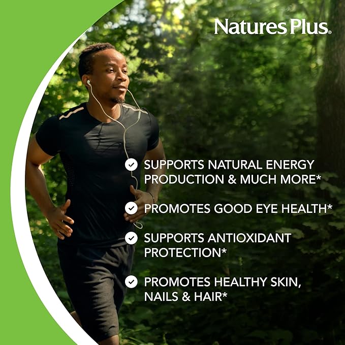 NaturesPlus ビタミンB2 250mg - 60粒 タイムリリース錠 - エネルギー、免疫の健康、髪、肌、爪の輝きをサポート - 抗酸化作用 - ベジタリアン、グルテンフリー - 60回分